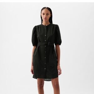 Gap Linen Puff Sleeve dress